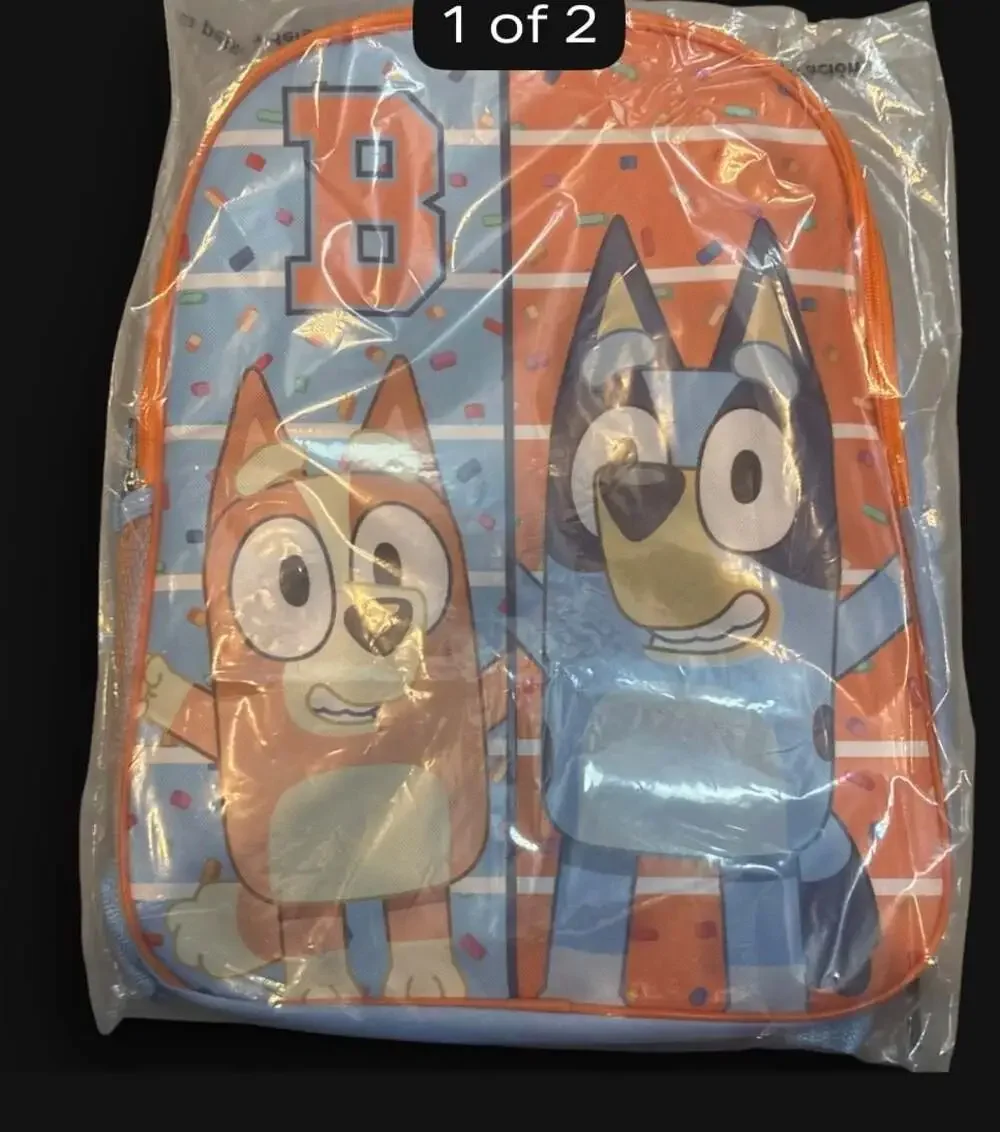 Bluey and Bingo Kids Backpack - Confetti Print